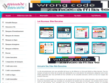 Tablet Screenshot of annuairebancaire.com